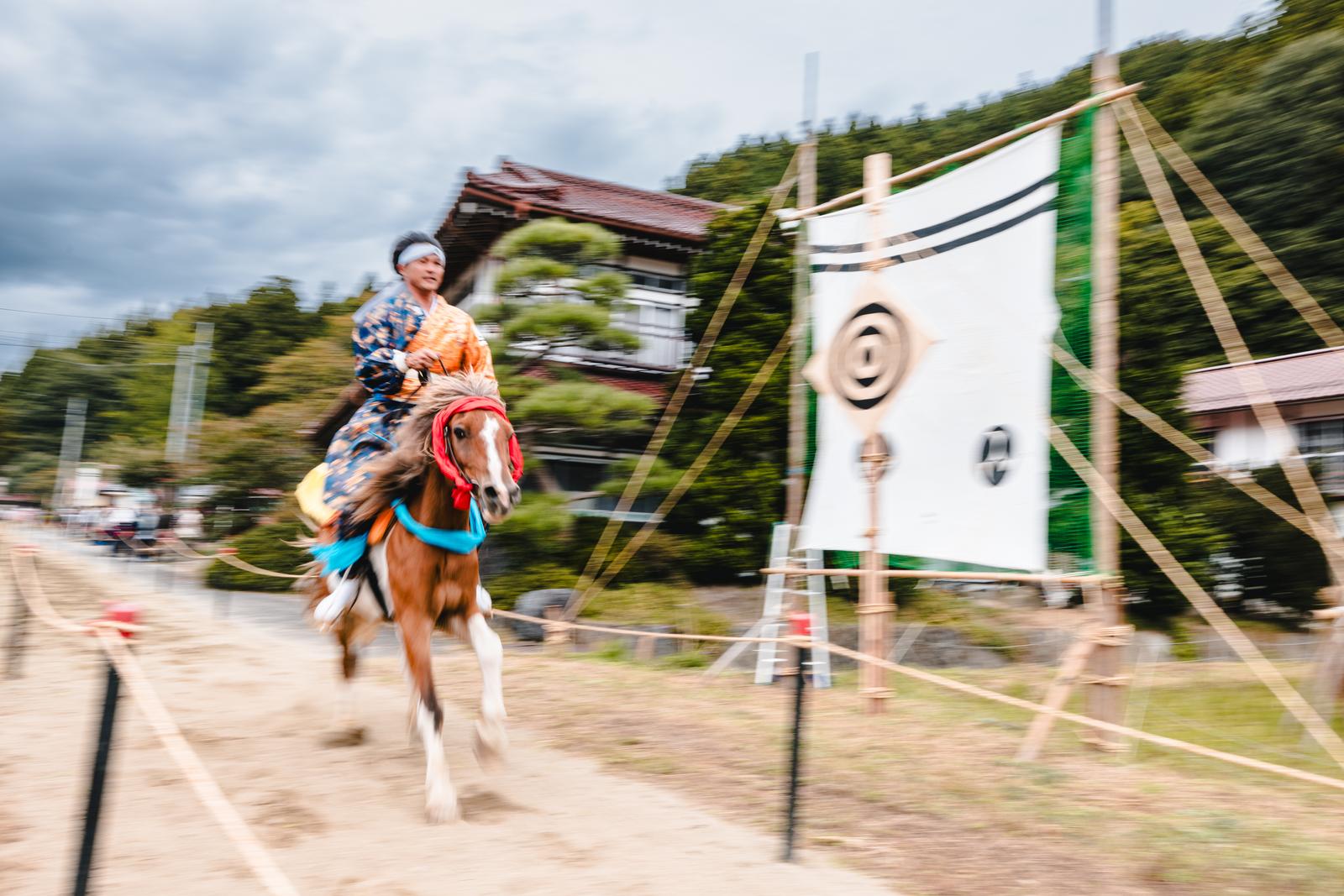 Yabusame Archer on Horseback at Furudono Hachimangu — Free Stock Photo ...